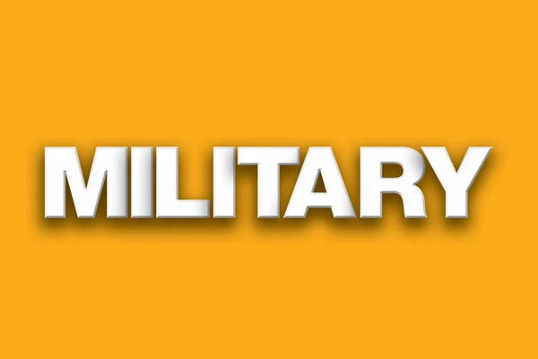 Military Theme Word Art on Colorful Background — Stock Photo, Image