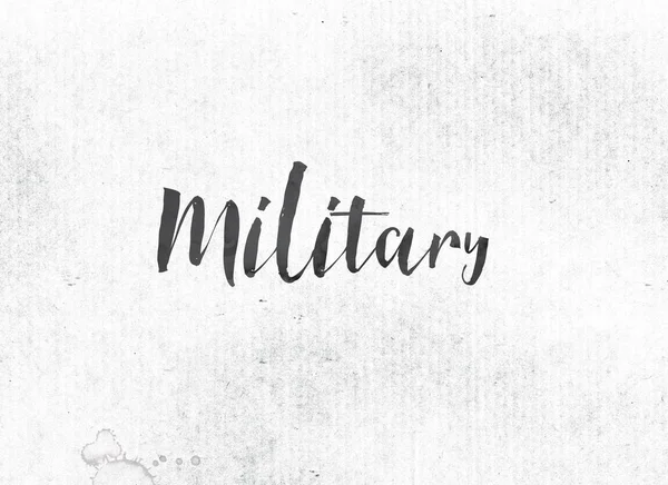 Military Concept Painted Ink Word and Theme — Stock Photo, Image