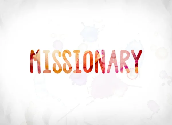 Missionary Concept Painted Watercolor Word Art — Stock Photo, Image