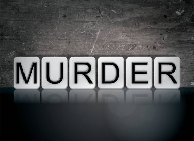 Cinayet kavramı kelime döşenir