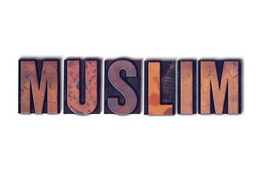 Tipo Word izole Müslüman kavramı