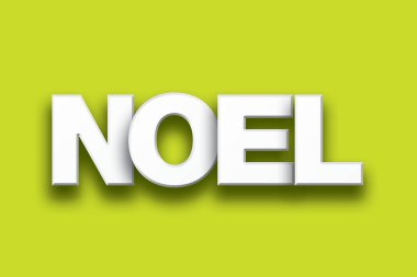 Noel Tema Word Art renkli arka plan üzerinde
