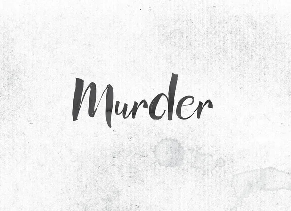 Murder Concept Painted Ink Word and Theme — Stock Photo, Image