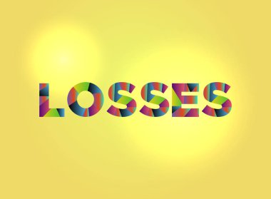 Kayıp Tema Word Art illüstrasyon