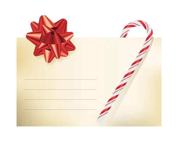 Vánoční tématikou prázdná Poznámka karta obrázek — Stockový vektor