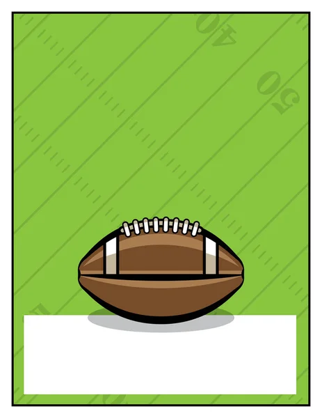 American Football Flyer Template Illustration — Stock Vector
