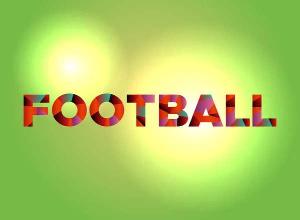 Futbol Tema Word Art illüstrasyon — Stok Vektör