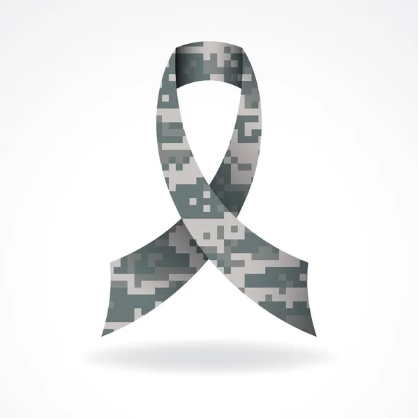 Digital Camo militärt stöd menyfliksområdet Illustration — Stock vektor