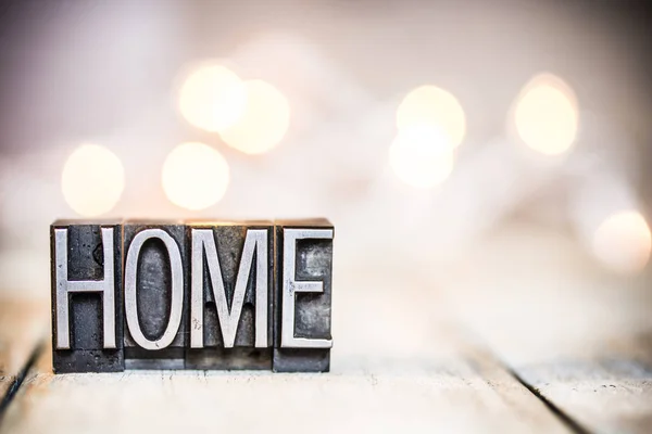 Home-Konzept Vintage-Buchdruck-Typ Thema — Stockfoto