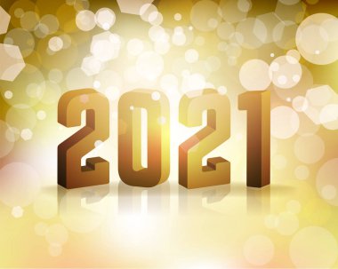 2021 New Year's Eve konsept illüstrasyon