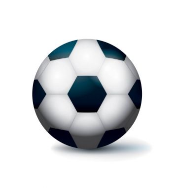 Futbol futbol topu illüstrasyon izole