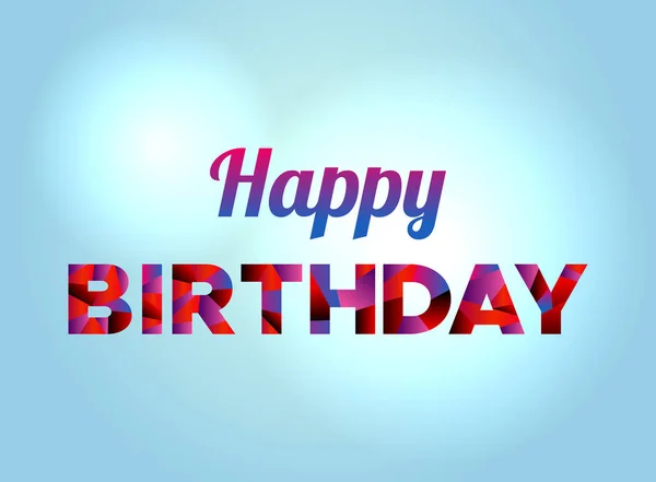 Boldog születésnapot koncepció színes Word Art — Stock Vector