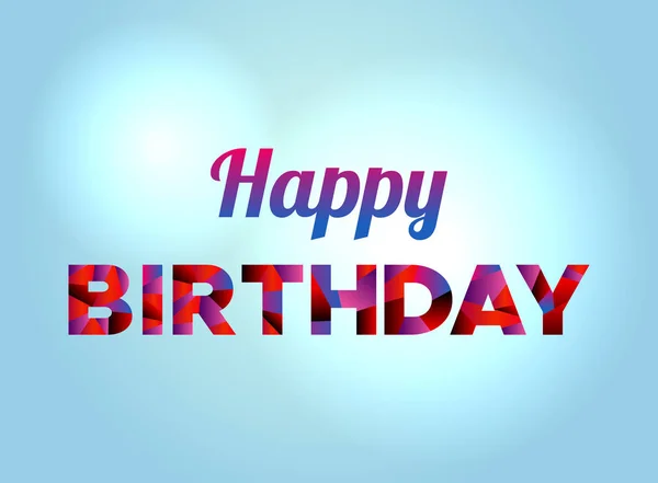 Happy Birthday Concept kleurrijke WordArt — Stockvector