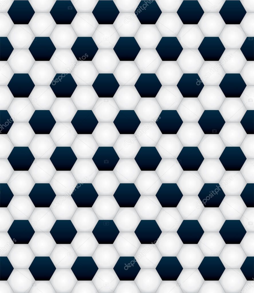 Tiled Soccer Ball Pattern Background Illustration