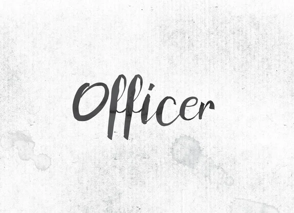 Officer Concept Painted Ink Word and Theme — Stock Photo, Image