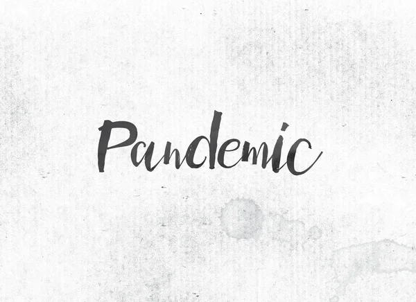 Pandemic Concept Painted Ink Word and Theme