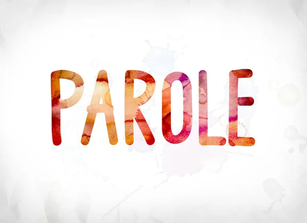 Parole Concept geschilderd aquarel WordArt — Stockfoto