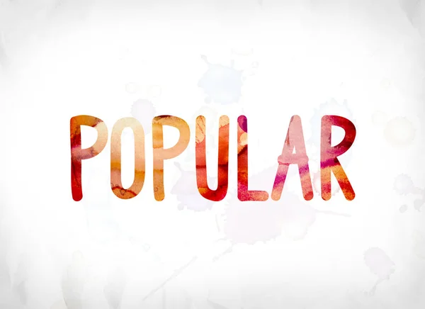 Concepto popular Acuarela pintada Word Art — Foto de Stock