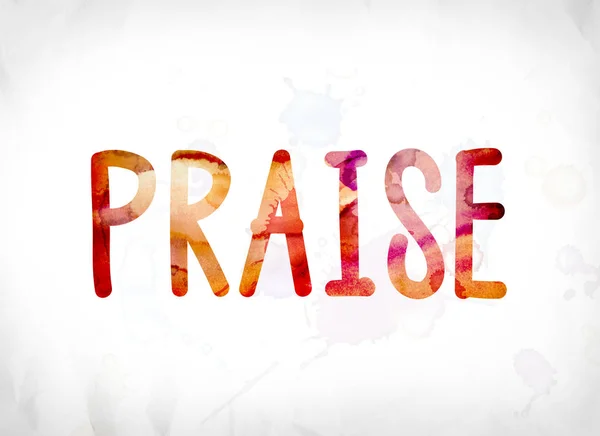 Praise Concept Painted Watercolor Word Art — Stock Photo, Image