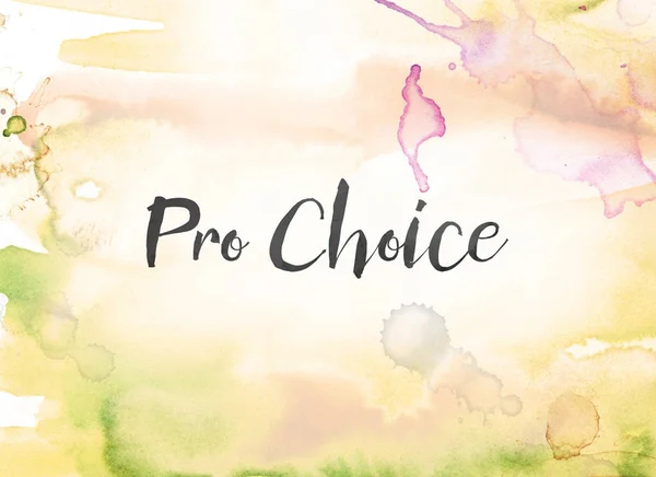 Pro Choice Concept Watercolor and Ink Painting — Stock Photo, Image