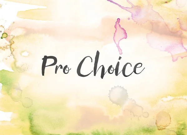Pro Choice Concept Watercolor and Ink Painting