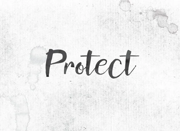 Protect Concept Painted Ink Word and Theme — Stock Photo, Image