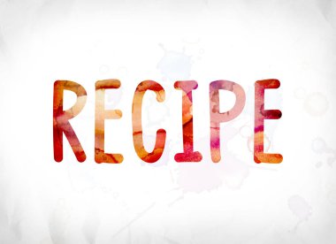 Sulu Boya Word Art boyalı tarifi kavramı