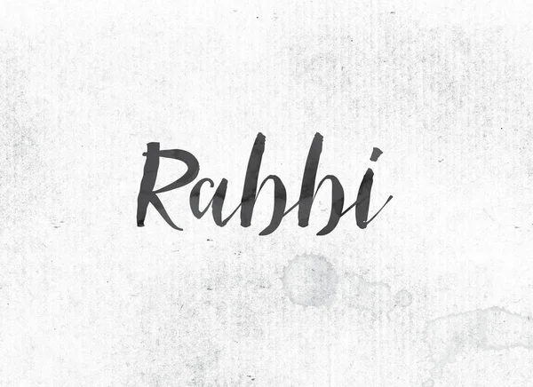 Rabino conceito pintado tinta palavra e tema — Fotografia de Stock
