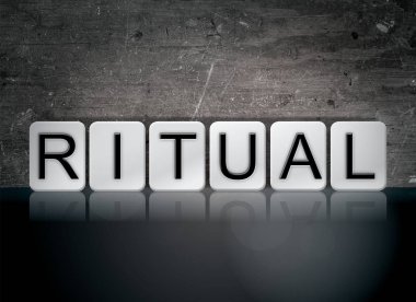Ritüel kavramı kelime döşenir