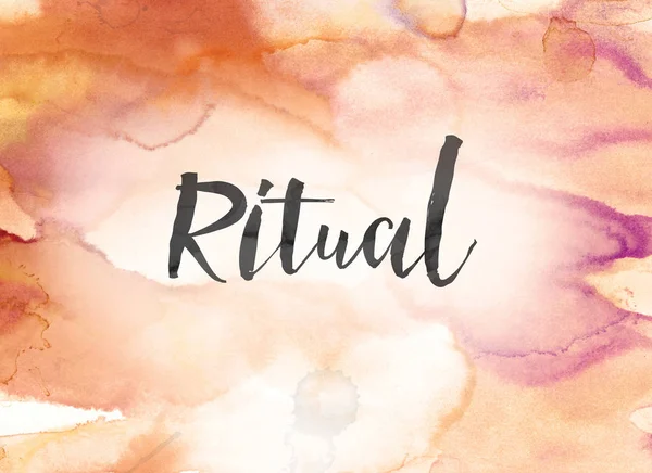 Ritual Concept Watercolor and Ink Painting — Stock Photo, Image