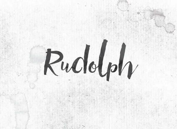 ルドルフ概念インク単語やテーマを描いた — ストック写真
