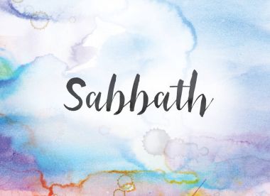 Sabbath kavramı suluboya ve mürekkep boyama