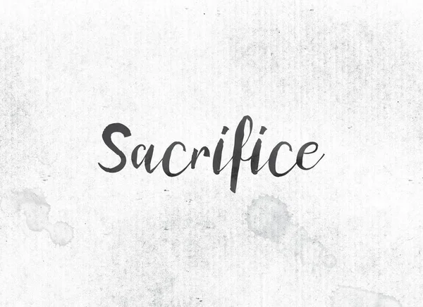 Sacrifice Concept Painted Ink Word and Theme — Stock Photo, Image
