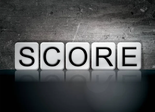 Score Concept Tiled Word — Stock Photo, Image