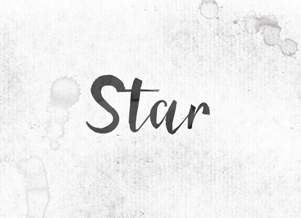 Star Concept Painted Ink Word e Tema — Foto Stock