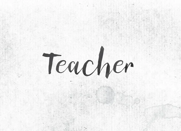 Teacher Concept Painted Ink Word e Tema — Foto Stock