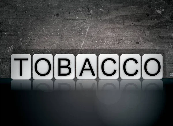 Concepto de tabaco Palabra de baldosas —  Fotos de Stock