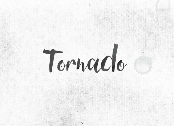 Tornado Concept Peint Encre mot et thème — Photo
