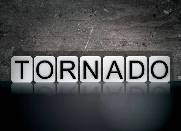Koncepcja Tornado kafelkami Word — Zdjęcie stockowe