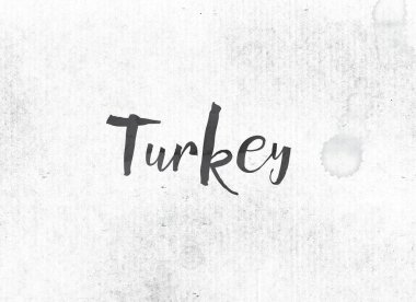 Türkiye kavramı mürekkep Word ve Tema boyalı