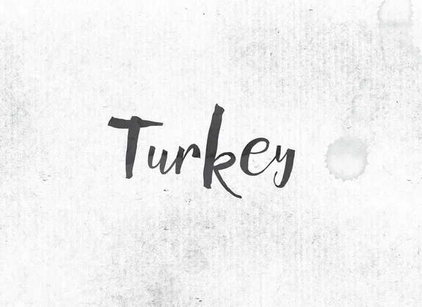 Türkiye kavramı mürekkep Word ve Tema boyalı