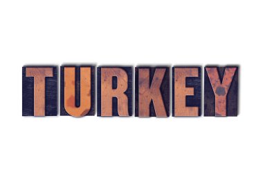 Tipo Word izole Türkiye kavramı