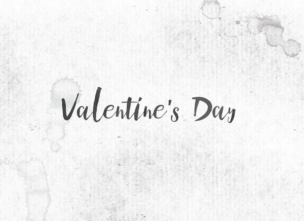 Valentine's Day Concept Peint Encre mot et thème — Photo