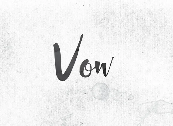 Vow Concept Painted Ink Word and Theme — Stock Photo, Image