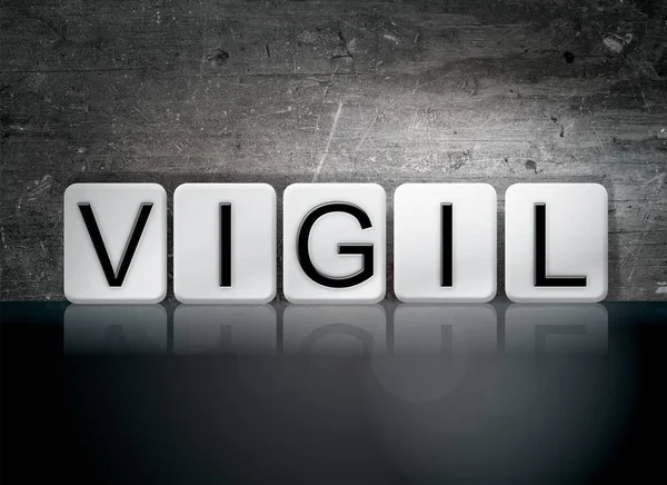 Vigil Concept Tiled Word — Stock Photo, Image