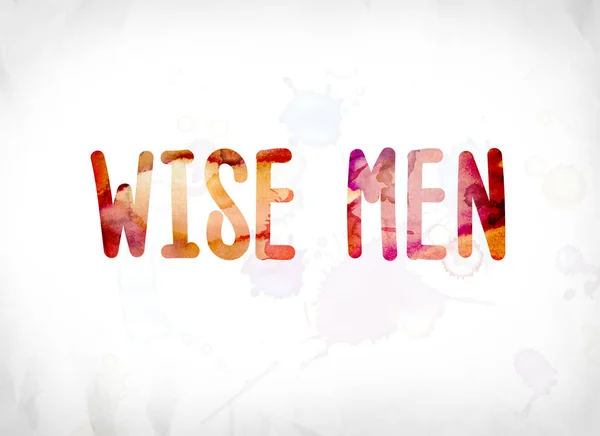 Wise Men Concept Painted Watercolor Word Art — Stock Photo, Image