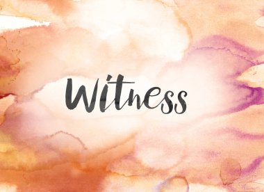 Tanık kavramı suluboya ve mürekkep boyama