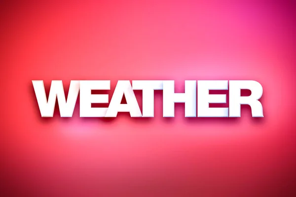 Weather Theme Word Art on Colorful Background — Stock Photo, Image