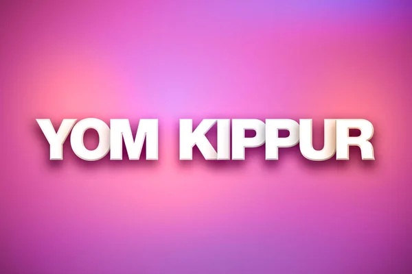 Yom Kippur téma Word Art színes háttérrel — Stock Fotó