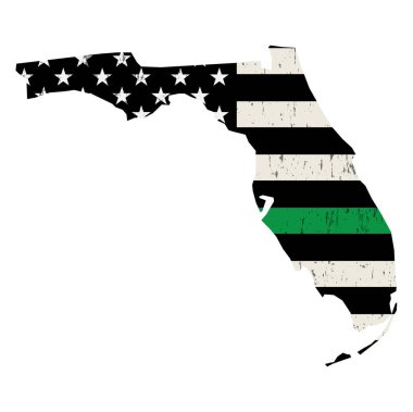 Florida Eyaleti Amerikan Bayrak İllüstrasyonunu Destekliyor